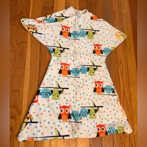 Zipadee Zip Wearable Blanket size small (fleece owls)